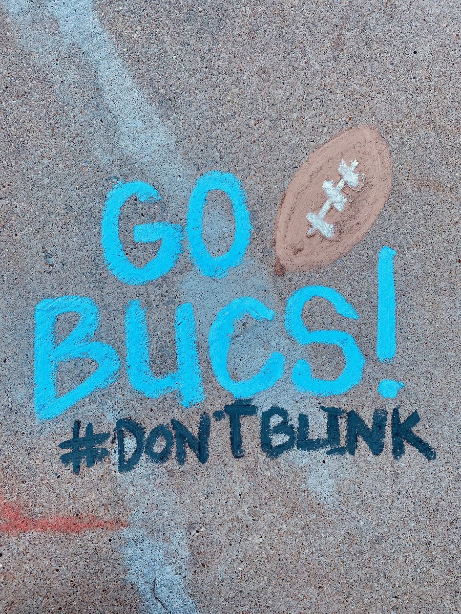 HeatherDeBesse's tweet photo. Since Rori and I can’t make it to the Bucs scrimmage tonight we made some chalk spirit signs in the driveway! #DontBlinkAngleton #BurnTheBoats @CoachDeBesse @BwoodBucsFB @BWoodFBBoosters @CoachJDCary @CoachShepperd https://t.co/SyPeBHXv9t