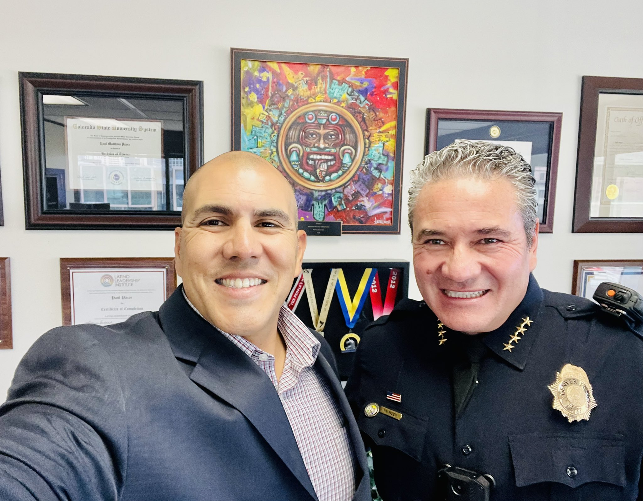 Chief Paco Balderrama on Twitter "Excited to visit DenverPolice w