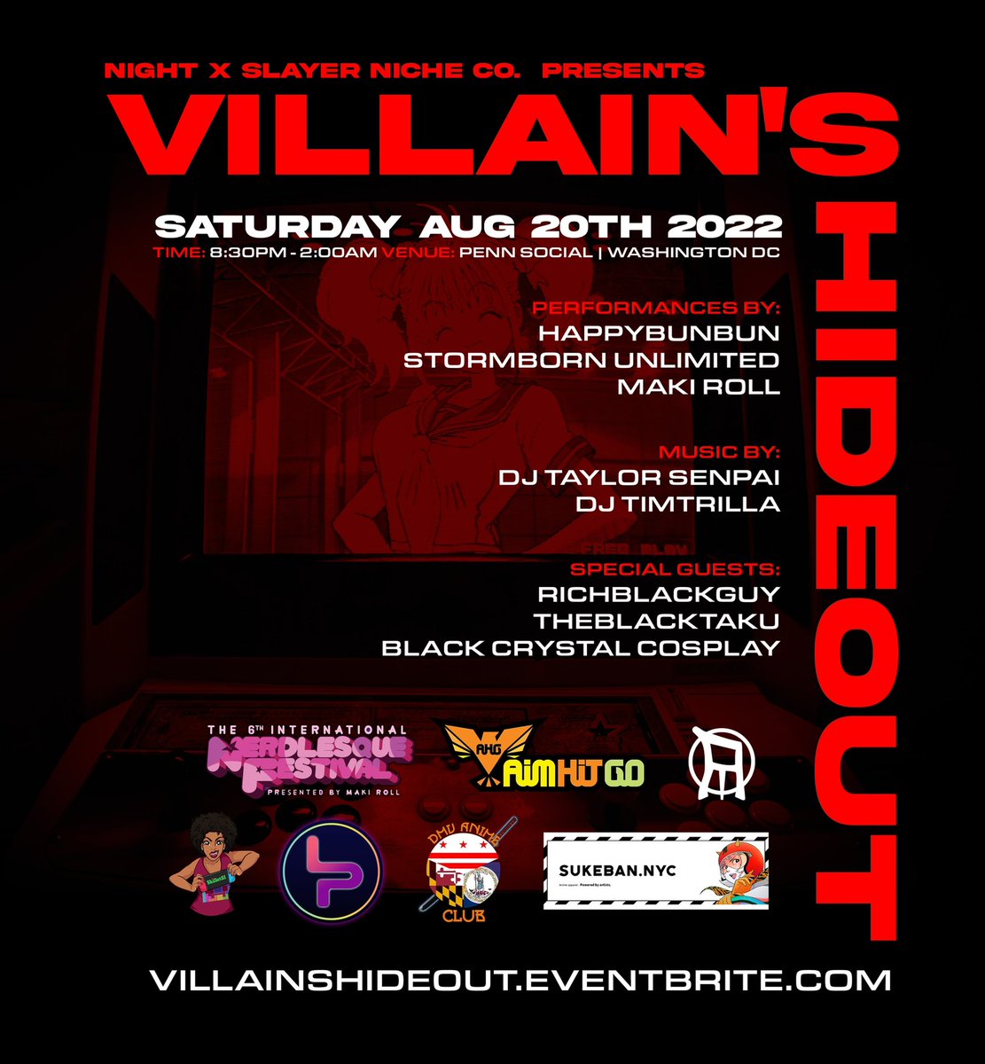 Sunzibae's tweet photo. I put my WHOLE Soulnussy in the event if you’re in the DMV area come to DC and DONT MISS OUT on this end of the summer bash!!!
DANCE PARTY
FREE RAFFLE
SEXY NERDY PERFORMANCES
AMVS
GAMING ON HUGE ASS PROJECTORS SEATED GAMING
FOOD/BAR MENU
ANIME THEMED DRINKS
#dcparties #dcevent https://t.co/jliFZLDgbb
