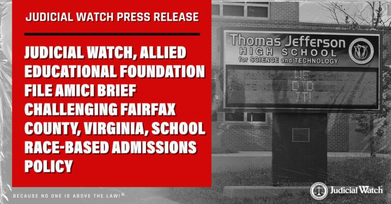 newsreedom1's tweet photo. Judicial Watch, Allied academic Foundation File Amici transient difficult Fairfax County, Virginia, faculty Race-Based Admissions Policy
@newsreedom @JudicialWatch
https://t.co/lx2HbyuW8Z
#RaceForTheChampionship #newsreedom #reedom #Fairfox #BreakingNews #NewsUpdate https://t.co/4QImplgdo0