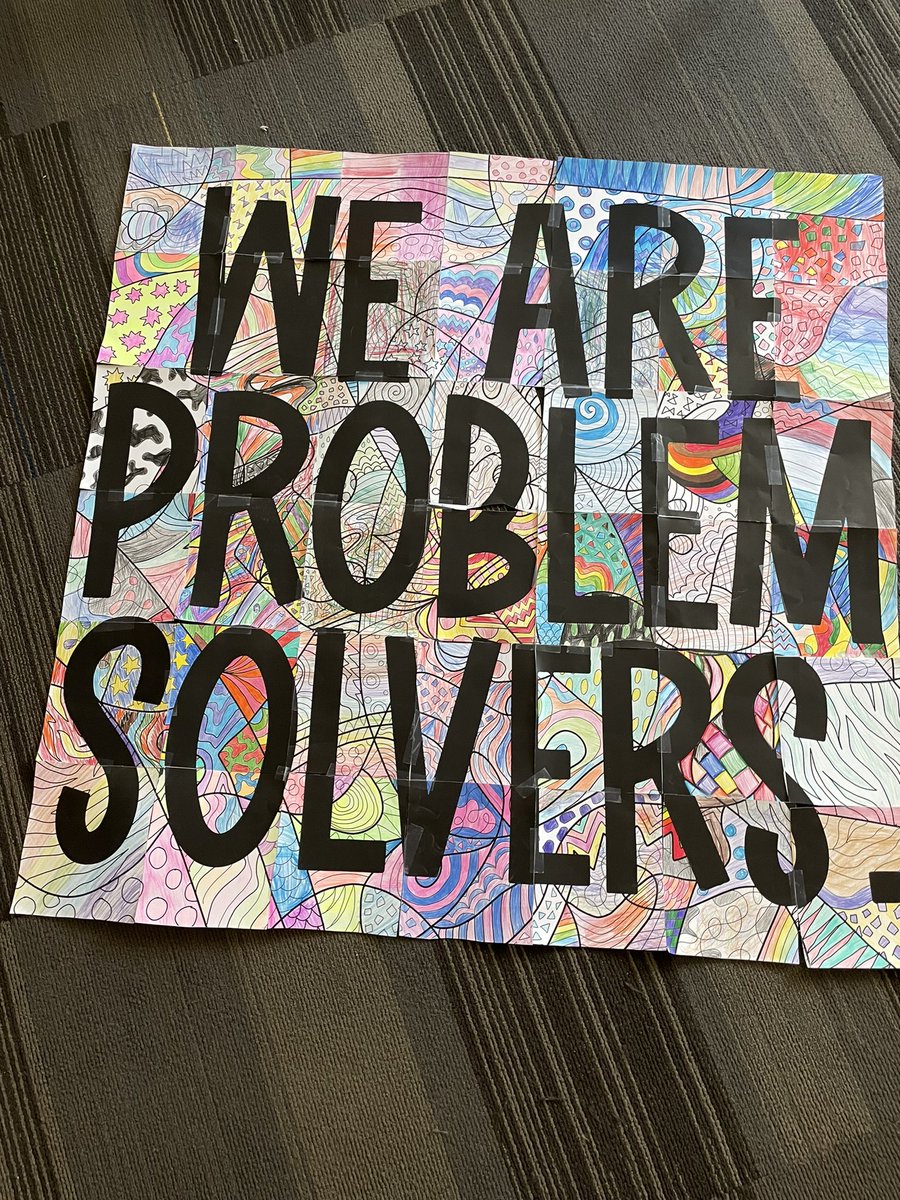 MrsRayin5th's tweet photo. Let the collaborative begin!! This was a new activity this year and I liked it a lot. These activities tell me so much about how students work together. #weareproblemsolvers @BVWolfSprings https://t.co/OEg873YEem