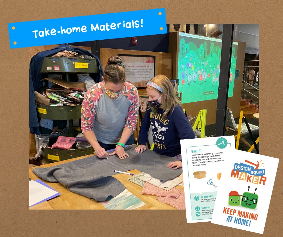Design Squad Maker has tons of resources—like a take-home activity book—that help families find the time, space, and materials to do engineering design activities at home! #DesignSquad

Find this and other Design Squad Maker resources here: bit.ly/DSMaker