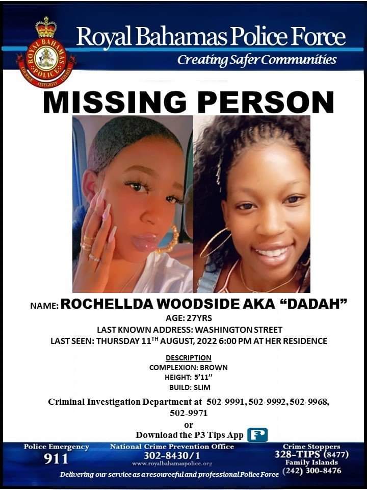 POLICE: A 27-year-old woman is missing.