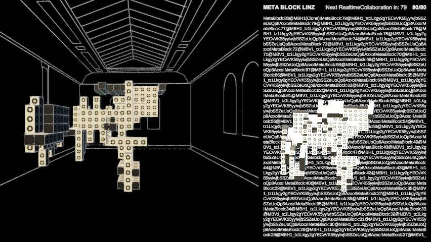 LinzMeta's tweet photo. New MetaBlock Community Structure! 
A meta-participatory project for the design &amp; construction of a 1:1 scale architectural prototype at MetaSpace exhibition at Francisco Carolinum Linz2022
MetaBlockBot:2022-08-18-23-22-50 https://t.co/WwkLag41U1