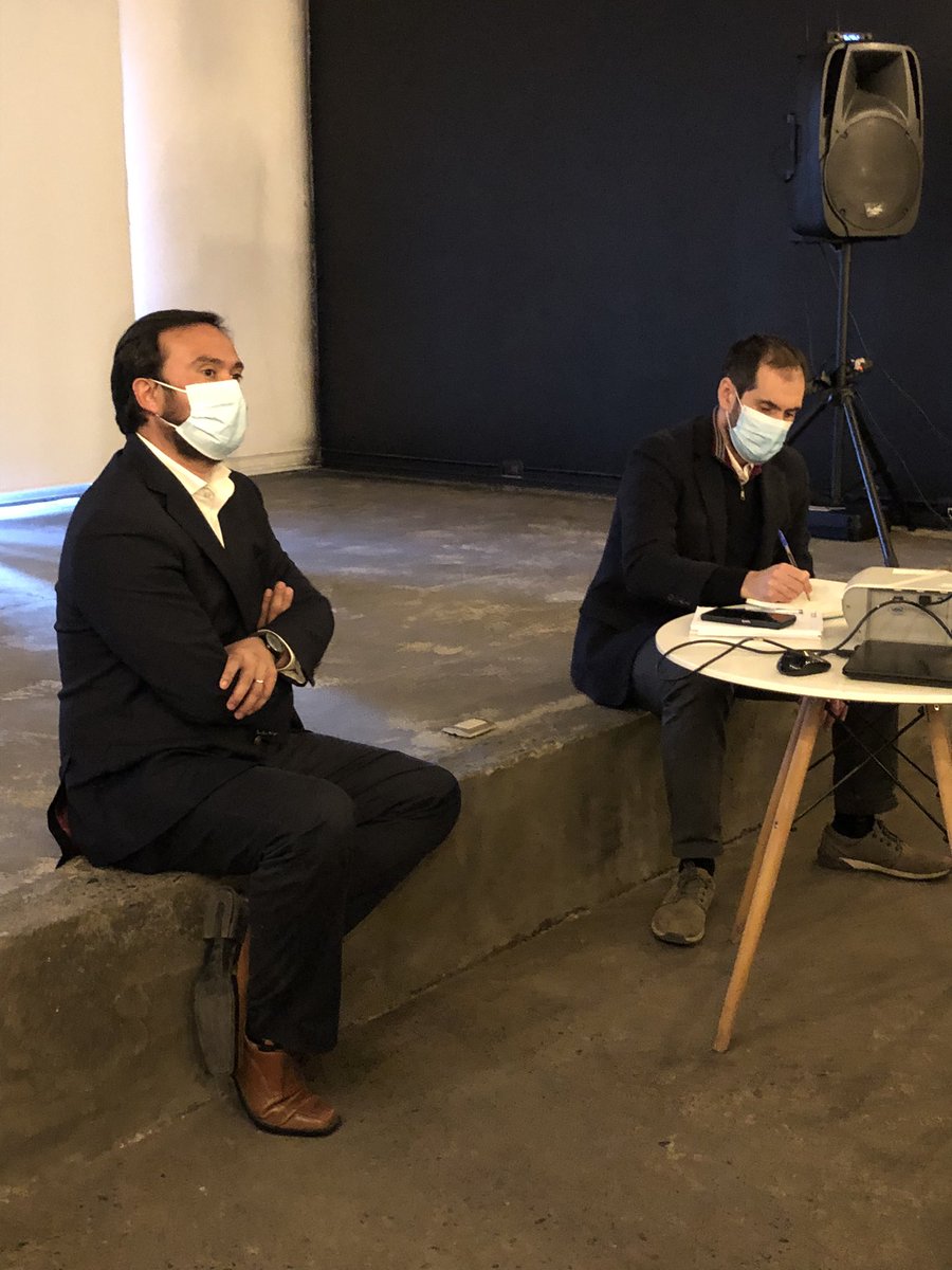 Ministro de Economía, Nicolás Grau, gobernador de Ñuble, Óscar Crisóstomo, y seremi de Economía, Erick Solo de Zaldívar, se reúnen con emprendedores/as de Ñuble a escuchar sus necesidades y dar a conocer las instrumentos de financiamiento disponibles de Corfo y Sercotec.