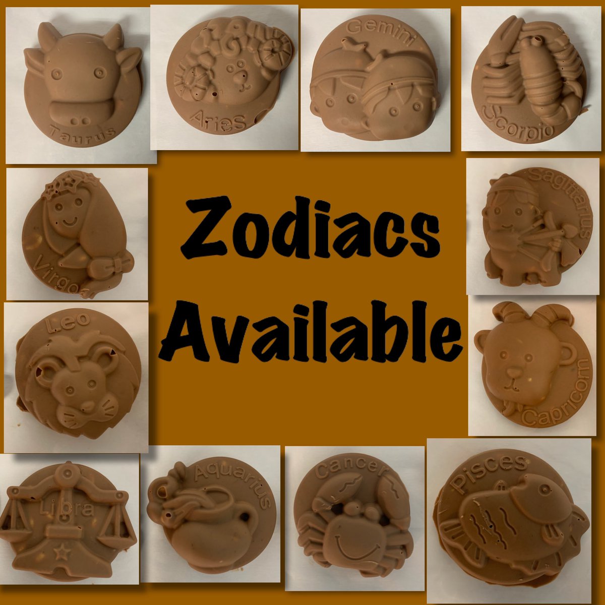 ShaiClusters's tweet photo. #ShaiClusters Milk Chocolate Candies. Small Candy Bars, Chocolate Covered Shortbread Cookies, All 12 #Zodiacs. All can be filled with #Nuts or #RiceCrispy. Be sure to visit us on IG: Shai_Clusters &amp; Facebook: ShaiClusters to view package deals. https://t.co/XiUR0mw6Xe