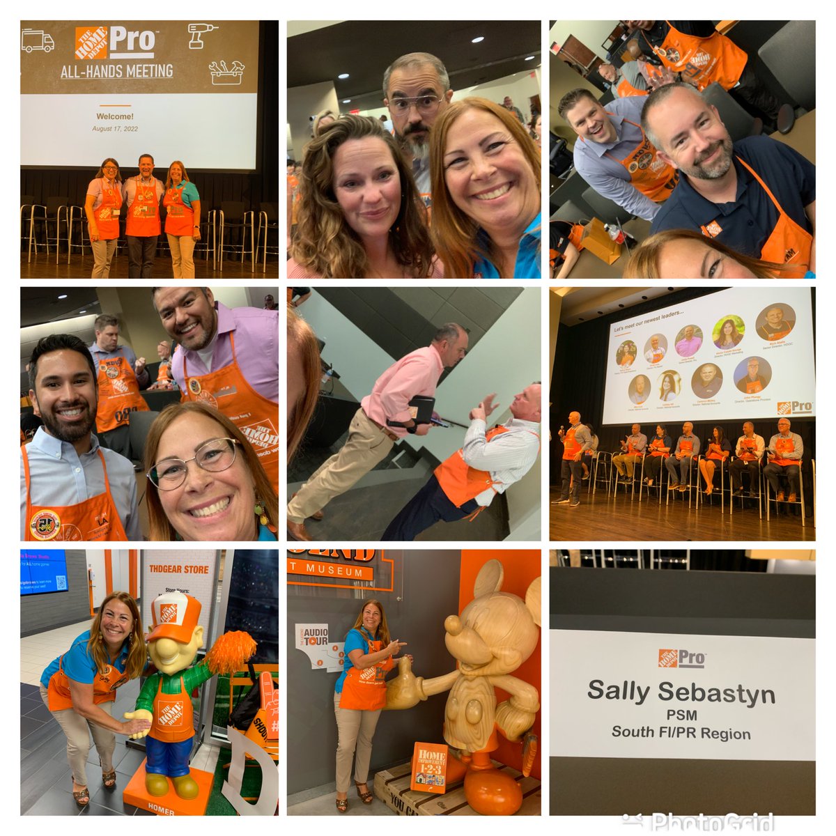 sally_sebastyn's tweet image. Awesome to be in person for our Pro All-Hands Meeting led by Chip Devine at The Home Depot Hdqtrs. in Atlanta.  The energy was contagious as the PSM team led the company cheer and we celebrated our Q2/1st Half success.  Ready to kick a$$ in 2H!  🥳🧡 #1SFLPRO #1REGIONSFL
