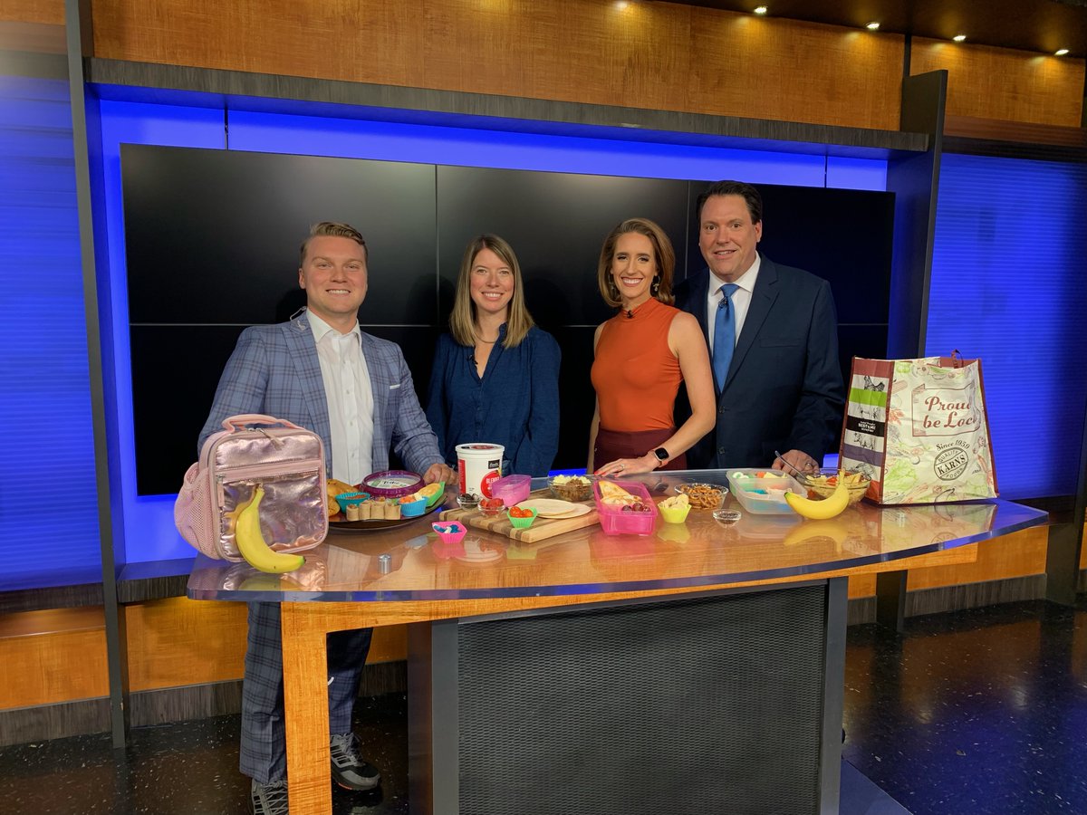 DeeterGallaher's tweet photo. #ICYMI: Andrea Karns, VP of Sales & Marketing at Karns Foods, was live on @CBS21NEWS this morning sharing fresh & fun #backtoschool lunch hacks!
TY to the fabulous morning team at #CBS21 for sharing these delicious tips to make school day meals quick, yummy, and affordable https://t.co/g68ZjXlCxs