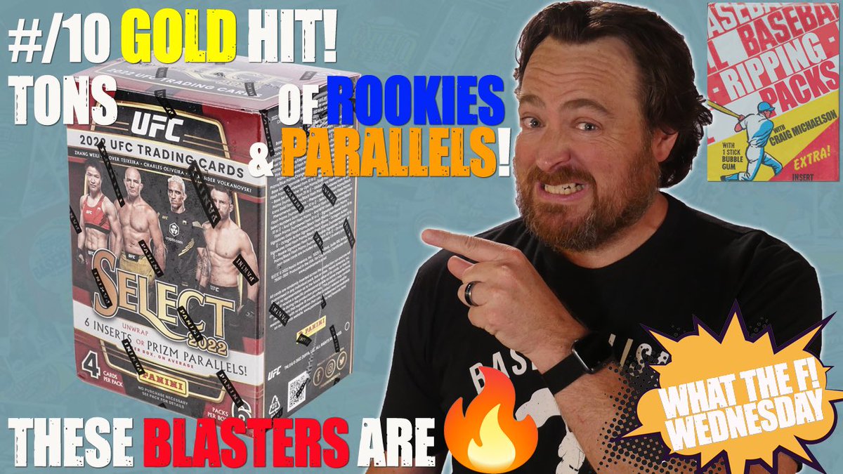 RippingPacksTV's tweet photo. #WTF Wed! #ripping a blaster of 2022 #UFC #Select. This box is LOADED!
https://t.co/8q1yR61KXo
Subscribe!
Instagram
https://t.co/lQ5V2gbPkw
YouTube
https://t.co/cchv40Vom6
#RippingPacks #sportscards #thehobby #MMA #UltimateFighting #rookie #boxing #Panini #SelectUFC #FlashPrizm https://t.co/OXyWMGW6Nu