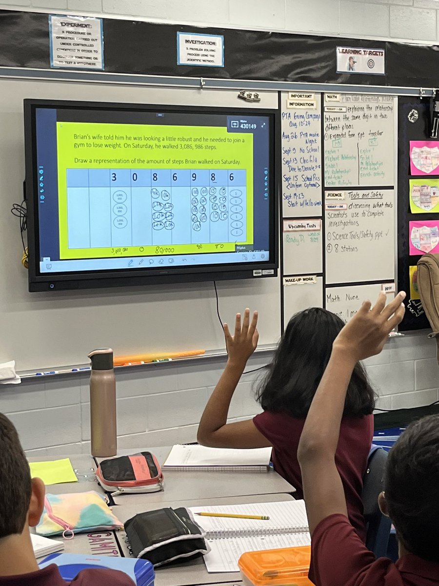 Love watching our 5th graders use the Newlines in their classes!Such a great way to keep students engaged and learning! <a href="/PrideElem/">Pride Elementary</a>