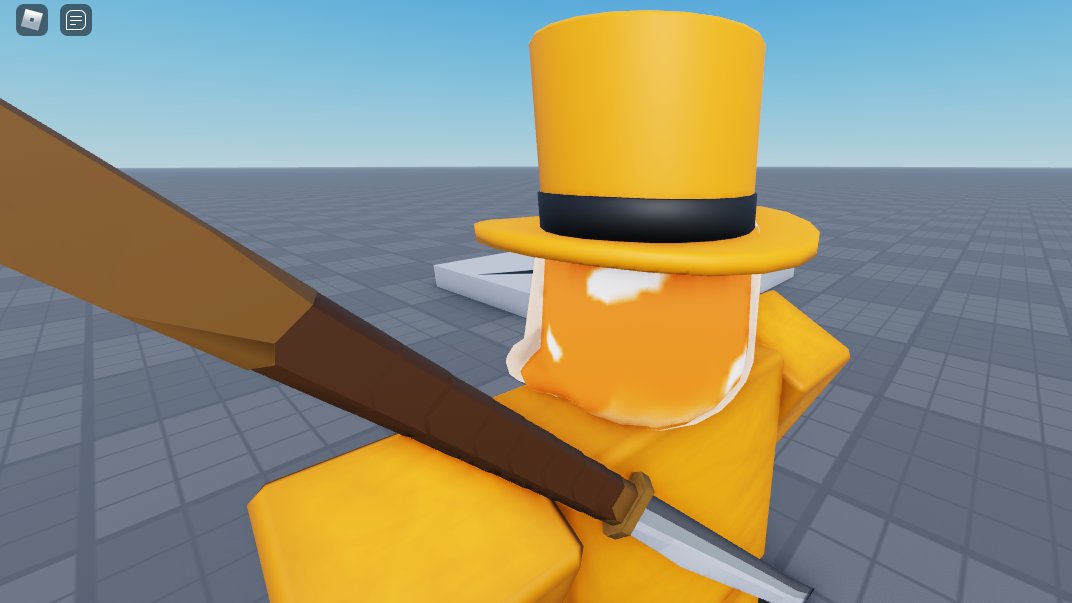 applelapple3's tweet photo. I Made A Sword thing in Blender and imported it into Roblox Studio, Thoughts? also what should I call it? https://t.co/VxllTTXi6I