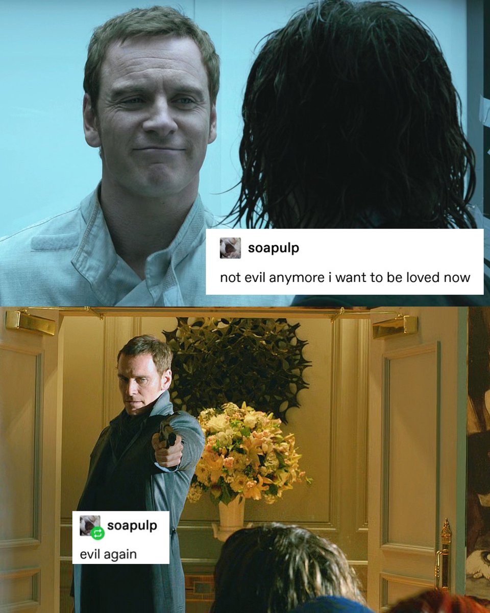 dailycherik's tweet photo. they way erik kept switching between these two moods in x-men prequels https://t.co/mD4lWqLtjs