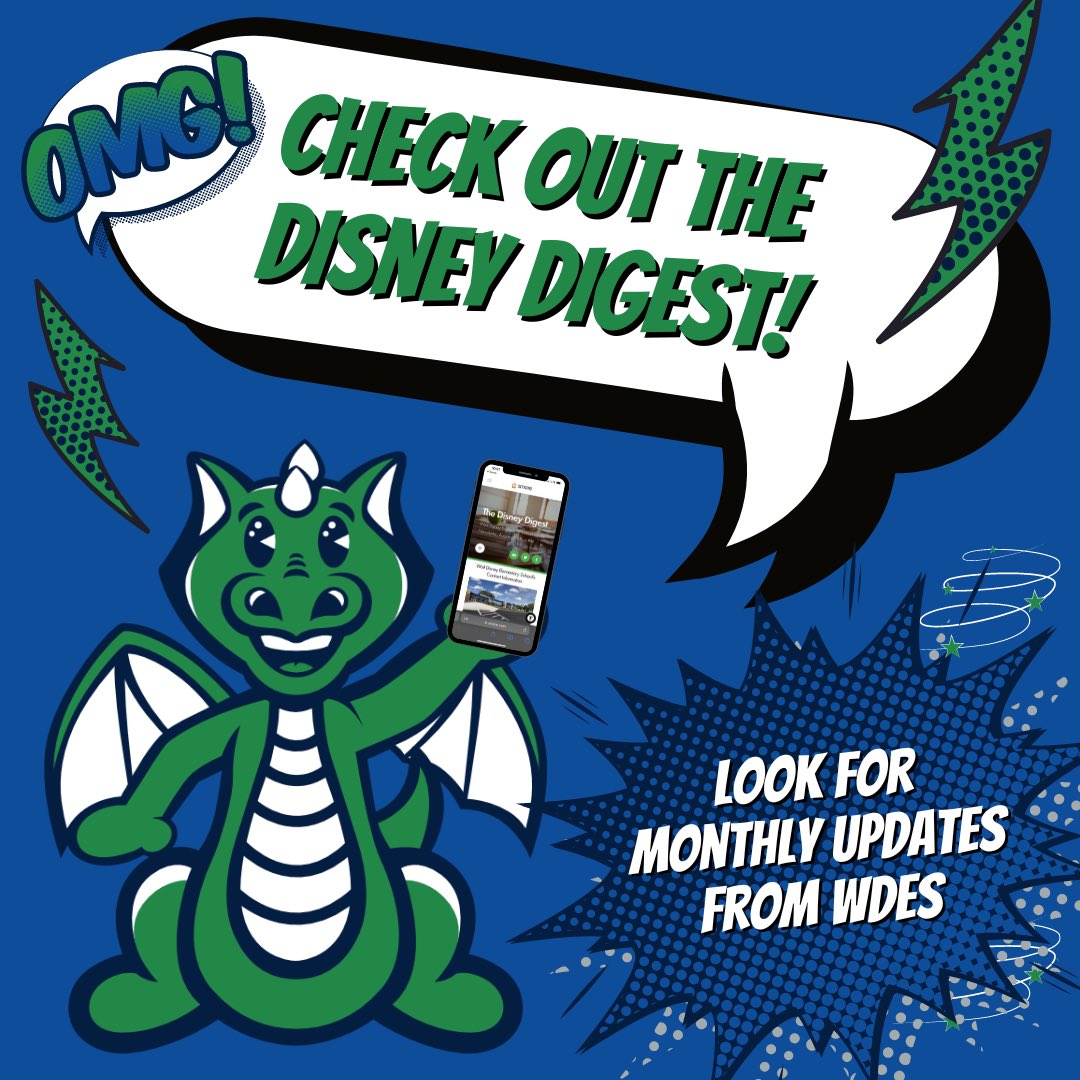 WDES Families: Check out the August edition of the Disney Digest at the following link: smore.com/r7tev. A message from the new principals and important info for the start of school is included.  Look for monthly updates throughout the year. #GCpride