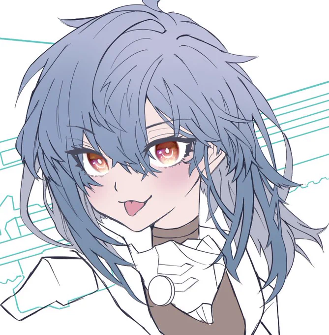 skeb進捗最近は苦手な髪を超頑張って描いてるスキリ偉いぞ 