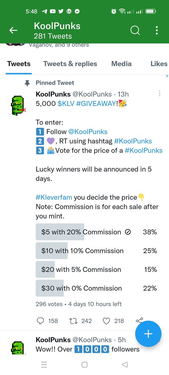 SiJoyVi's tweet photo. @KoolPunks #KoolPunks
OMG 5k #KLV 
Done voting. Thanks for this opportunity. https://t.co/0SRmLsgQjb