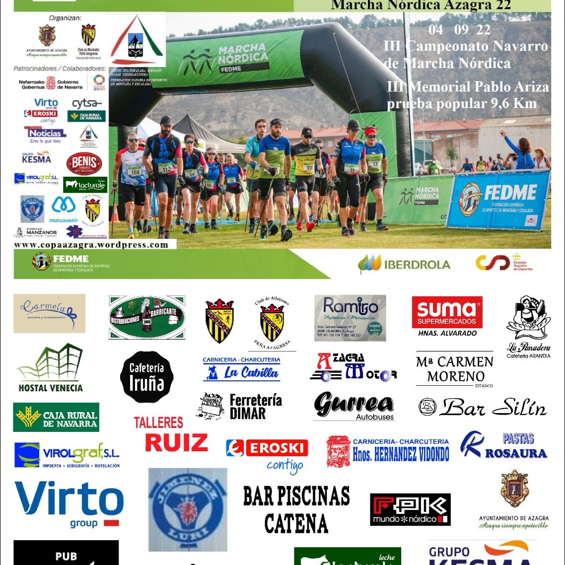 ¡Nos va la Marcha! Nórdica, claro. A ti?? Osea esperamos. 
#marchanordica
#azagra #Navarra
<a href="/MnFedme/">Marcha Nórdica FEDME</a>