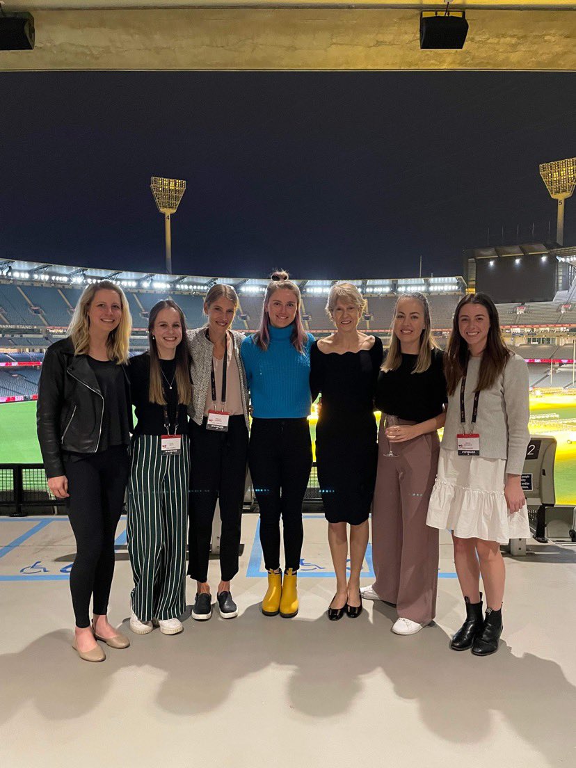 MckayAlannah's tweet image. I’m so grateful to be apart of this small, yet mighty research group. Fantastic night celebrating women in sport at #WISC22 @MacKillopACU