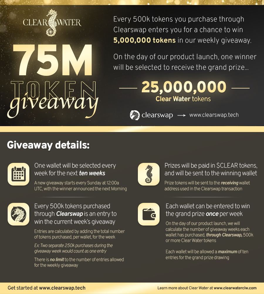 BeRadIsRad24's tweet photo. Now is the time to get into a safe project with transparent/honest devs! If you truly want to invest in a legitimate project, here it is. @ClearWaterCLW is changing the #BSC landscape. Join the movement! #clearswap #btc #water @elonmusk @mcuban @LeoDiCaprio https://t.co/IZF1O5nMAO