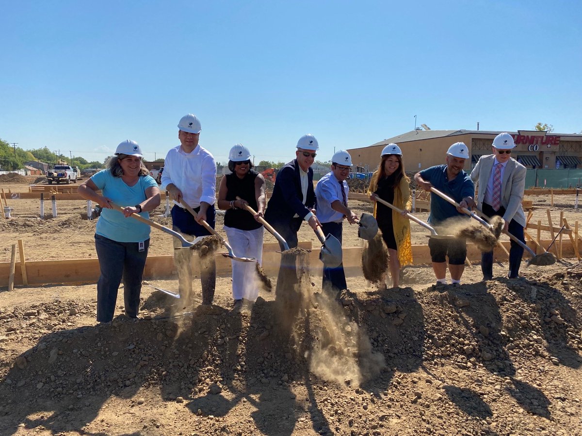 There's nothing like breaking ground on new affordable housing in Sacramento! SHRA is happy to have celebrated reaching this milestone with our partners. Thank you <a href="/TheCityofSac/">City of Sacramento</a> <a href="/Mayor_Steinberg/">@Darrell_Steinberg</a> <a href="/EricZGuerra/">Mayor Pro Tem Eric Guerra, City of Sacramento</a> <a href="/mercyhousing/">Mercy Housing</a> &amp; <a href="/SMUDUpdates/">SMUD</a>.