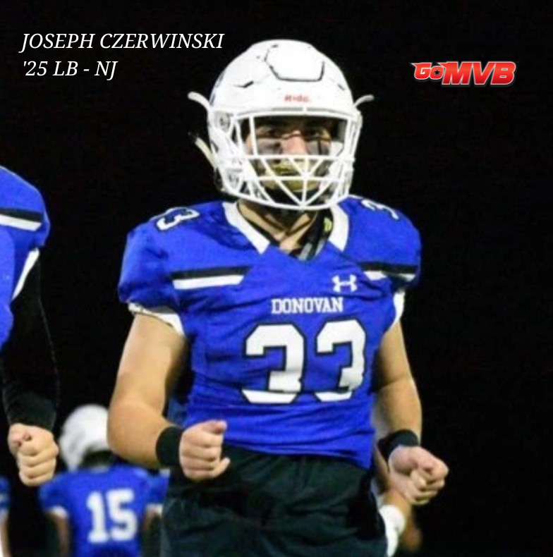 GoMVB's tweet photo. 📰NEWS: NJ Class of 2025 LB Joseph Czerwinski Back to Help Donovan Catholic to Success

VIEW ARTICLE: https://t.co/xiNYlrrsxz

Film, Stats &amp; More: https://t.co/BgPHLlztkP
@_joeczerwinski_ @CoachCurcione @DCFBrecruits

#gomvb #linebacker #classof2025 #athlete #hsfootball https://t.co/O9S8R5x82g