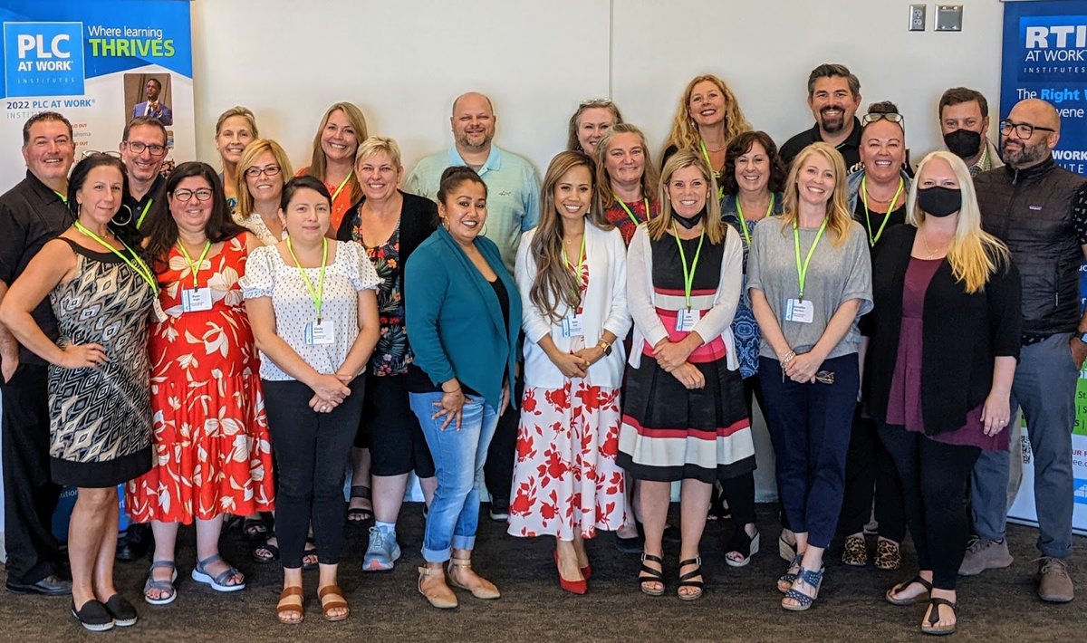 VisionsInEd's tweet photo. Students, you're not the only ones learning. This summer, it was OUR turn to be in class! Your Visions Instructional Leadership team learned so much at the PLC at Work conference. We can't wait to use our new skills to help you grow this school year! #visionsproud #caeducators https://t.co/P54avkWtiG