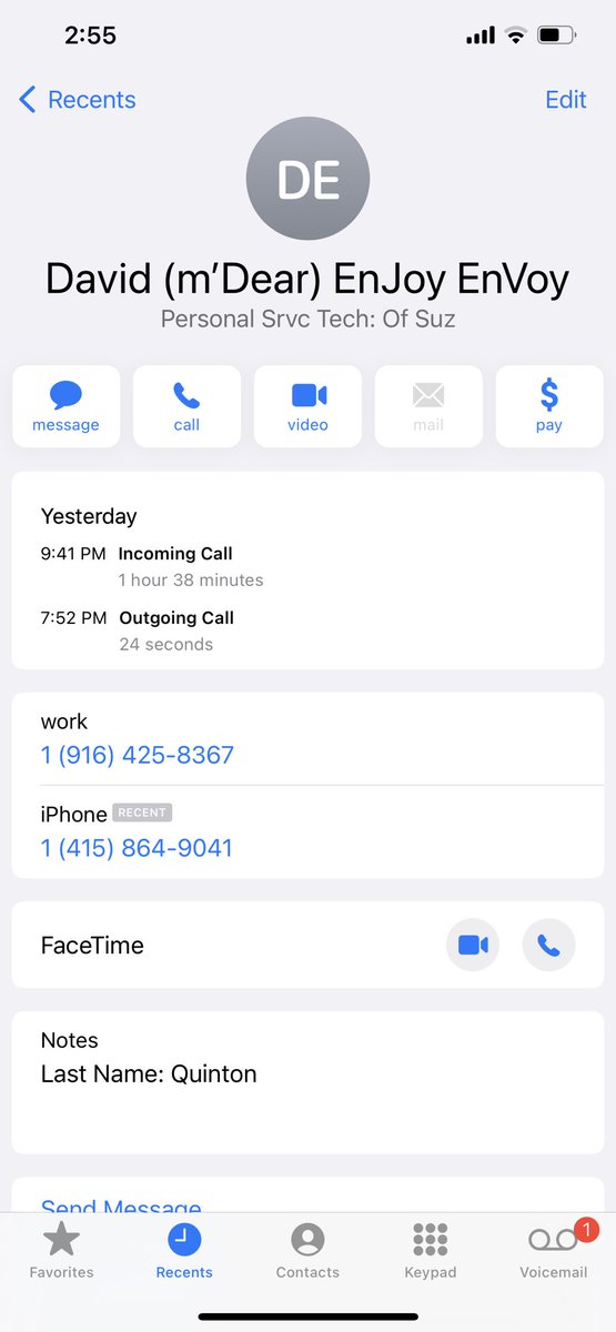 SuzanneSpain2's tweet photo. @danblock4 @TheNamesQ @ChristinaPykles @ThatBrianFella TkU , Son .  I’ll take all advices.  You’re right, this is All so Weird.  Yesterday we Agreed He becomes my (part time)  Paid Contractor, for “My Personal Tech” items.  See attached: 1 hr, 38 Mins by phone.  SAYS call him Noon today if he NO call me? 👍 Scuse &amp; TkU Again?  Yup 👍 https://t.co/i3FfSTujwa