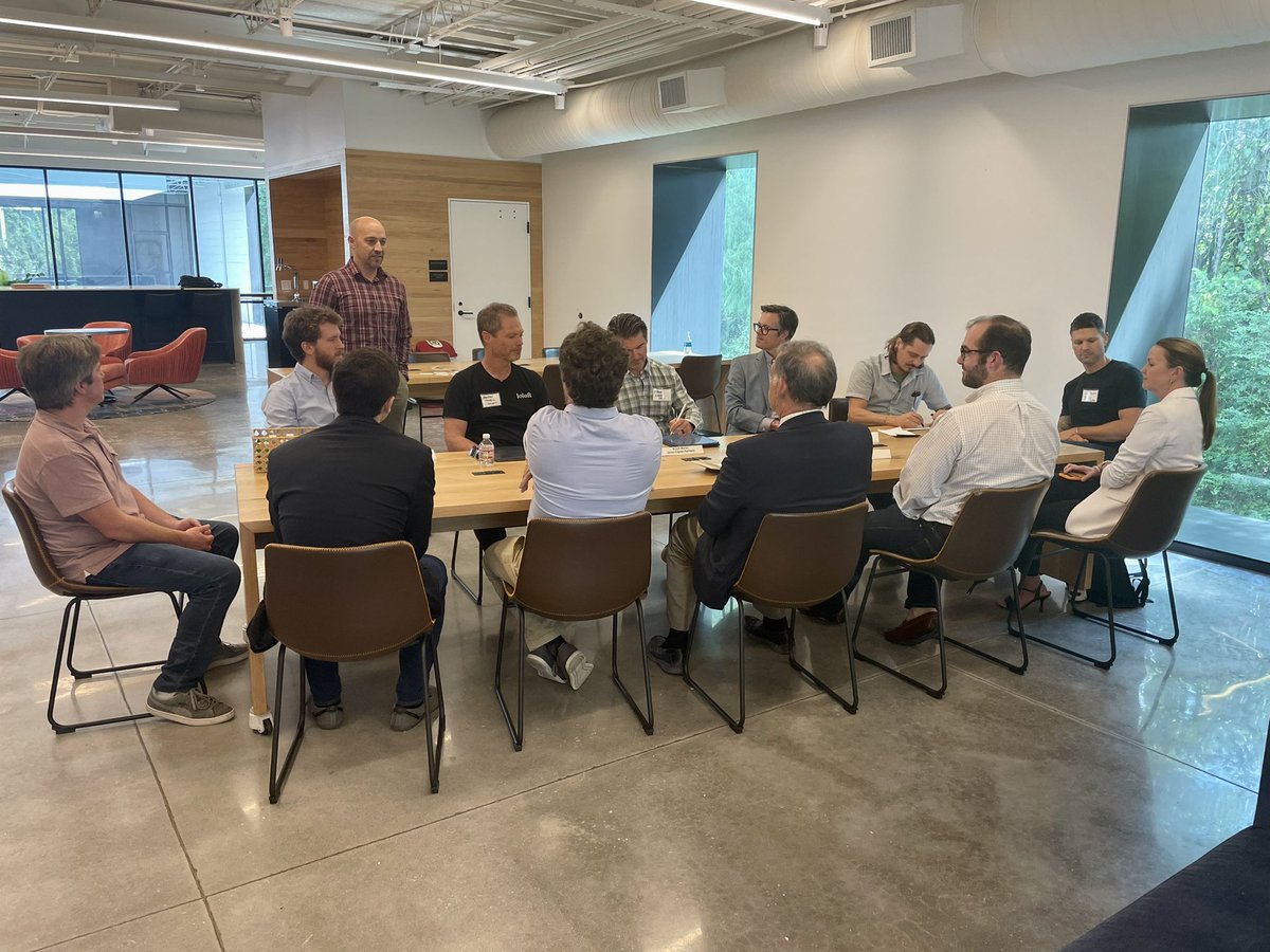 JohnBoozman's tweet photo. Ended #BustingMyBudget Day 3 in Bentonville at @UofACollab to talk with a great group of small business leaders about how everything from inflation to the supply chain and workforce issues is challenging them. Their input and experience was helpful to understand these problems. https://t.co/GJIDxIiJP7