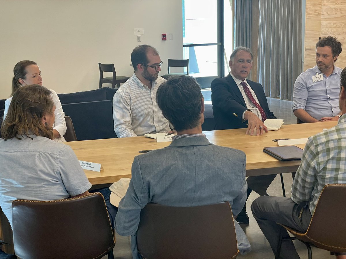 JohnBoozman's tweet photo. Ended #BustingMyBudget Day 3 in Bentonville at @UofACollab to talk with a great group of small business leaders about how everything from inflation to the supply chain and workforce issues is challenging them. Their input and experience was helpful to understand these problems. https://t.co/GJIDxIiJP7