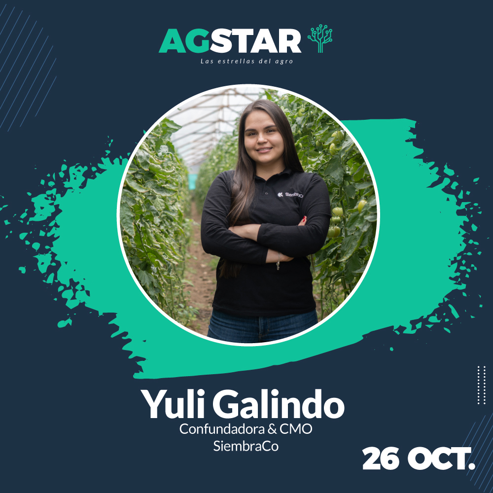 AgrilinkCo's tweet photo. Yuli Galindo de @siembraco nos estará acompañando en un panel que tendrá como tema central el liderazgo del emprendimiento desde la creatividad femenina.

Un espacio para la transferencia de conocimiento que enriquece al ecosistema de emprendimiento agro. https://t.co/2sc9fJLGf1 https://t.co/8D9MPT0Gxv
