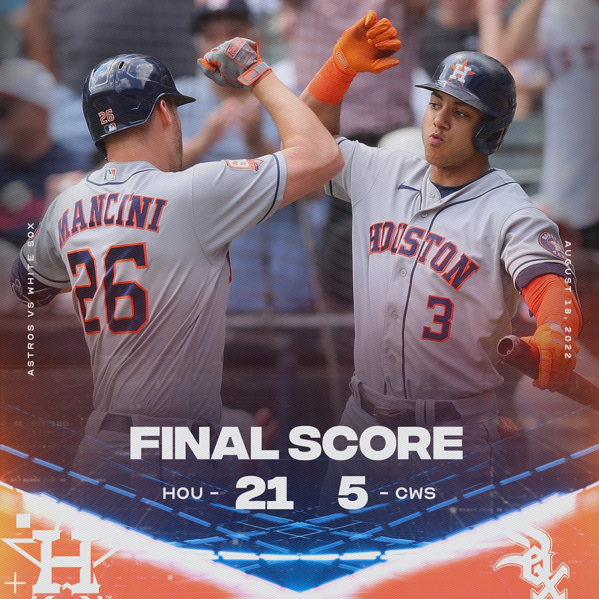 astros's tweet photo. Crush City. https://t.co/kbvFIp8M3Z