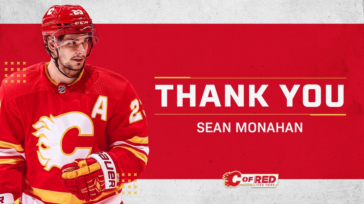 NHLFlames's tweet photo. For all your work on and off the ice, it was a pleasure having you in Calgary for nine years. All the best in Montreal, Sean. https://t.co/KUwrtwEvnh