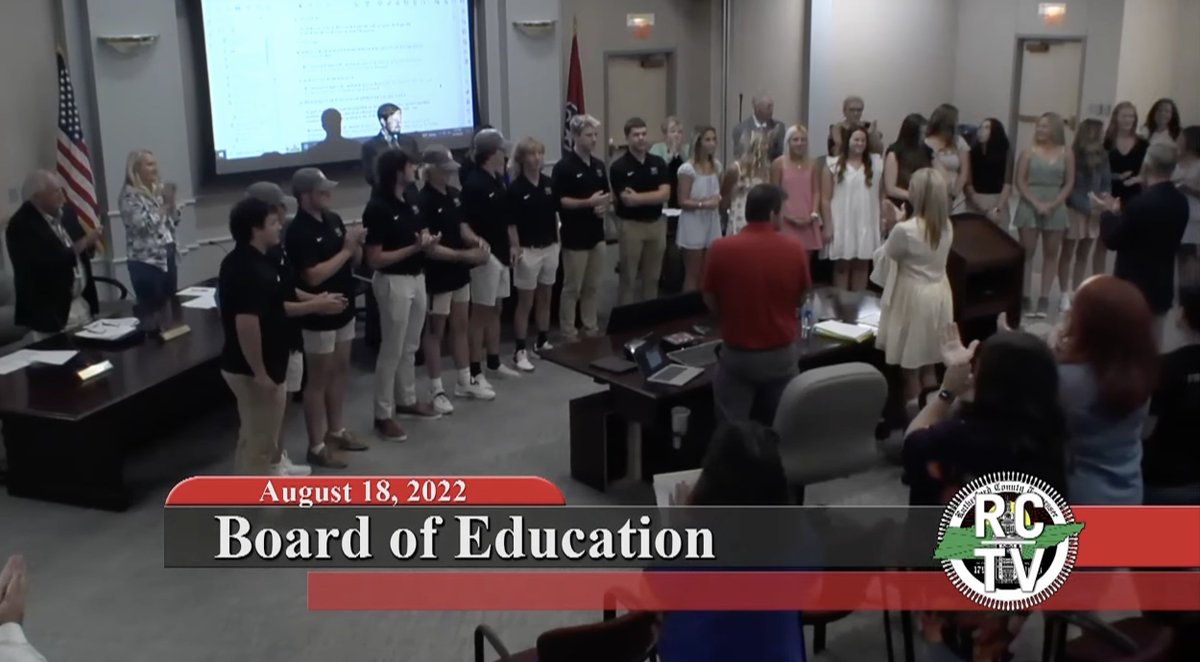 rucoschools's tweet photo. The School Board recognized the Eagleville Baseball and Softball teams for winning state championships. 

Congrats to all! @Tim_PedigoEAG https://t.co/NWnUmORdK2