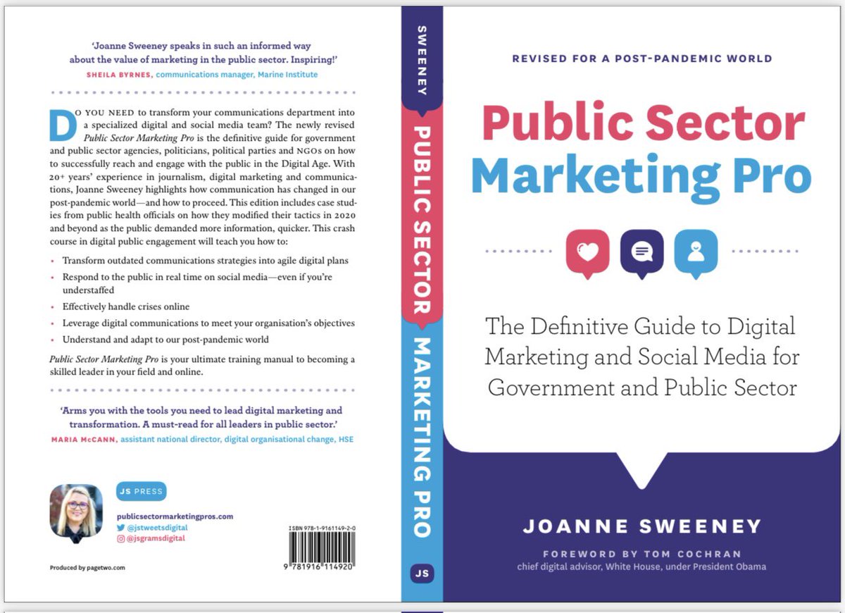 Joanne Sweeney (@jstweetsdigital) on Twitter photo My friends….I just signed off on my 3rd book <a href="/PublicSectorPro/">Public Sector Marketing Inst.</a> 
And I’m in bed 🤣 that’s how we roll!
The cover I love & it reads very well. Shoutout to my publishing team in Canada, <a href="/PageTwoBooks/">Page Two</a> guided me with grace & generosity but mostly brilliance. 
Launches 🚀 27 Oct My friends….I just signed off on my 3rd book <a href="/PublicSectorPro/">Public Sector Marketing Inst.</a> 
And I’m in bed 🤣 that’s how we roll!
The cover I love & it reads very well. Shoutout to my publishing team in Canada, <a href="/PageTwoBooks/">Page Two</a> guided me with grace & generosity but mostly brilliance. 
Launches 🚀 27 Oct