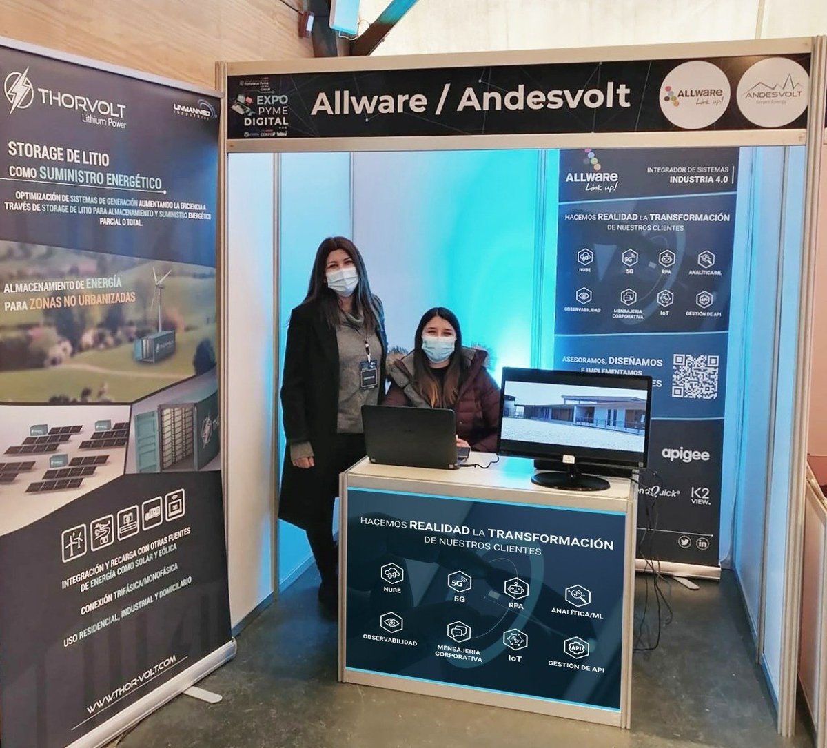 allware's tweet photo. Estamos participando en Expo PYME Digital, ayudando a Hacer Realidad la Transformación de nuestros clientes PYME y Emprendedores. Junto a AndesVolt .
#industria40 #fulldigital #nube #pyme #startup
sales@allware.cl o en https://t.co/i25raFlHax
en Valdivia https://t.co/vALvFQFvyf https://t.co/cjTiLMpsOu