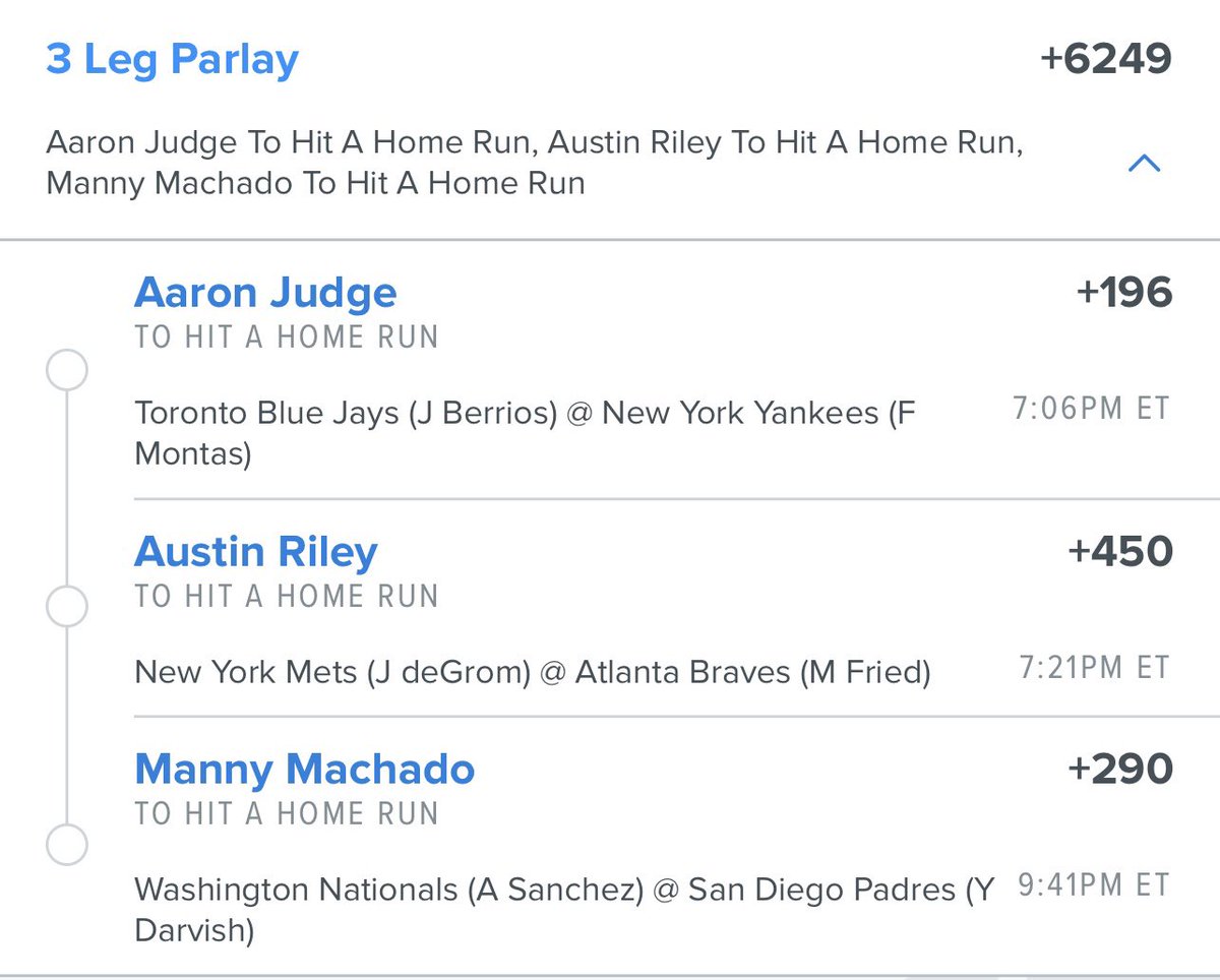 JWSmith94's tweet photo. @The_PropFather Hammer it, judge will come out his slump. 2 of your guys off watchlist with judge https://t.co/OyLIxzjoLH