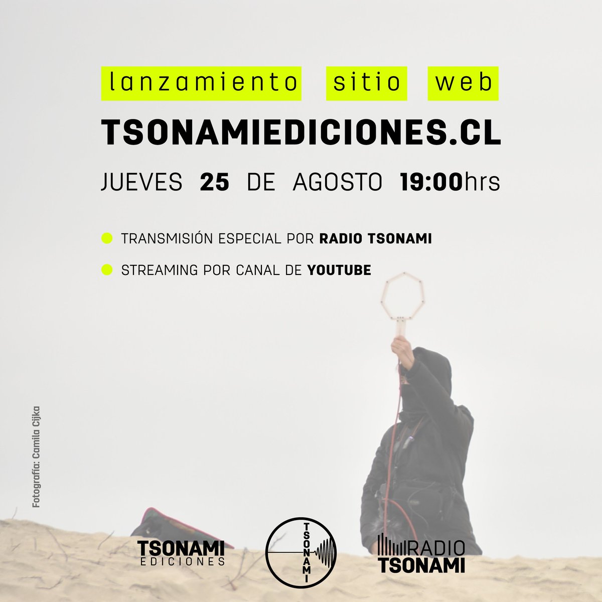 FestivalTsonami's tweet photo. LANZAMIENTO | SITIO WEB https://t.co/rpPGKeXmgJ
El jueves 25 de agosto a las 19:00hrs., lanzaremos https://t.co/mrkDGmJKQt, nuevo espacio de difusión y promoción para artistas latinoamericanxs vinculadxs a las artes sonoras.
↘Más info en https://t.co/XGGRvDGifC
#Tsonami https://t.co/rO2hd5Sm1l