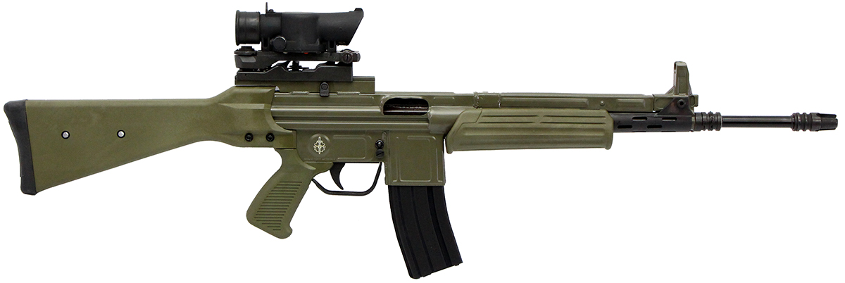 HyattGuns's tweet photo. Back in stock! @marcolmar CETME LV/S .223/5.56 Rifle with SUSAT 4x Scope. Limited Edition: https://t.co/aWsTeOpj4P #CETME #battlerifle #spanishrifle #spanishCETME https://t.co/0c2TId1OrW