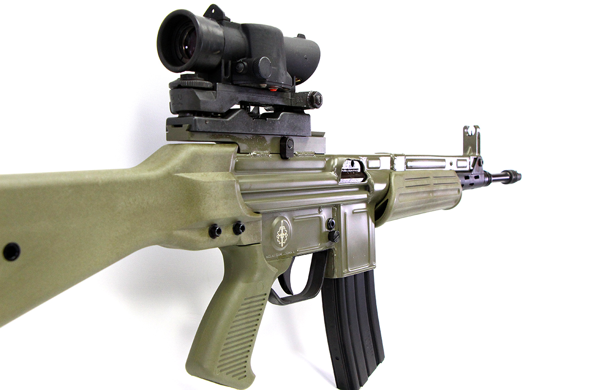 HyattGuns's tweet photo. Back in stock! @marcolmar CETME LV/S .223/5.56 Rifle with SUSAT 4x Scope. Limited Edition: https://t.co/aWsTeOpj4P #CETME #battlerifle #spanishrifle #spanishCETME https://t.co/0c2TId1OrW