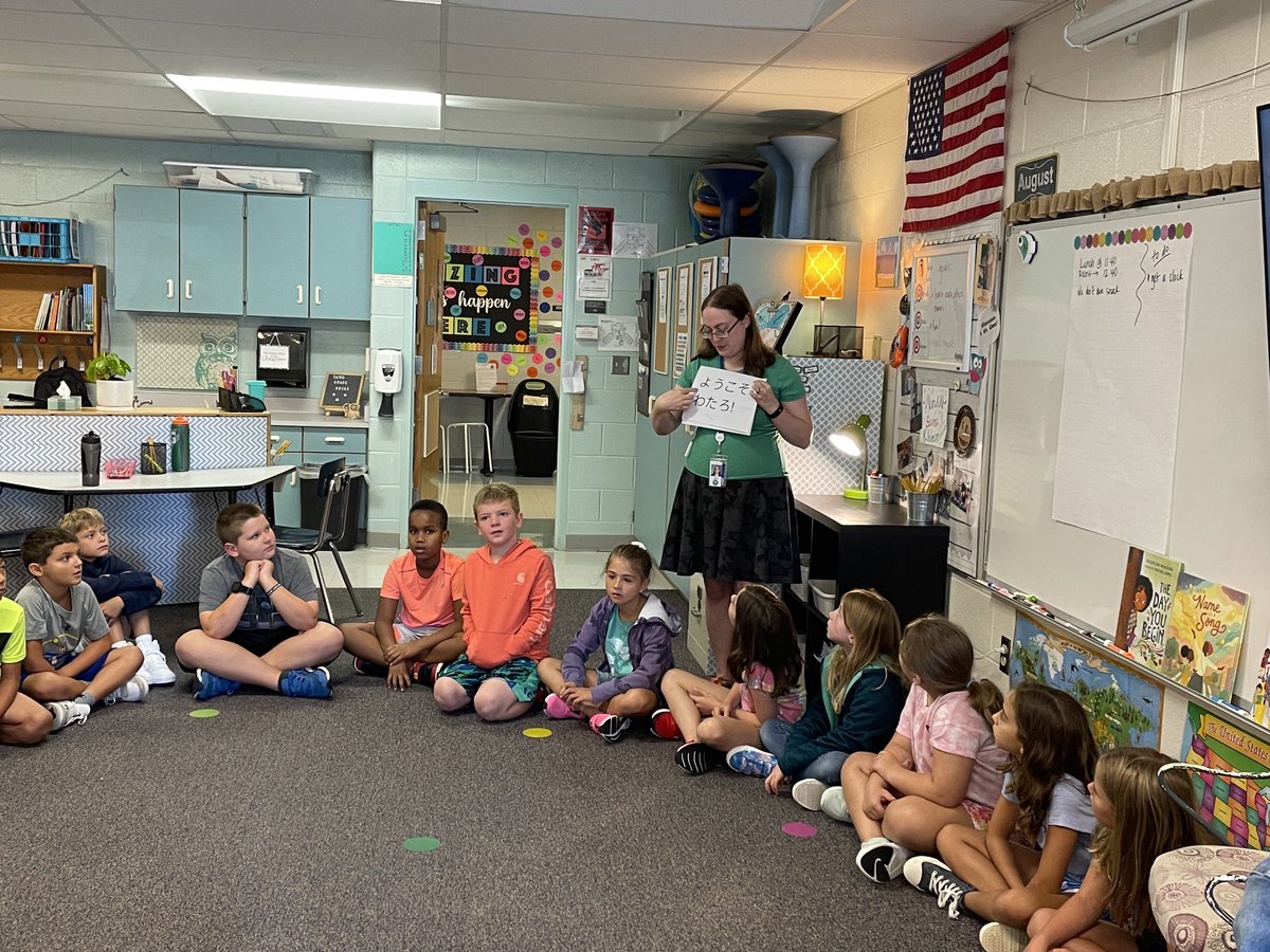 Mrs. Lepper taught us a Japanese greeting during morning meeting! <a href="/ADCCampus/">Alton Darby Creek Campus</a>