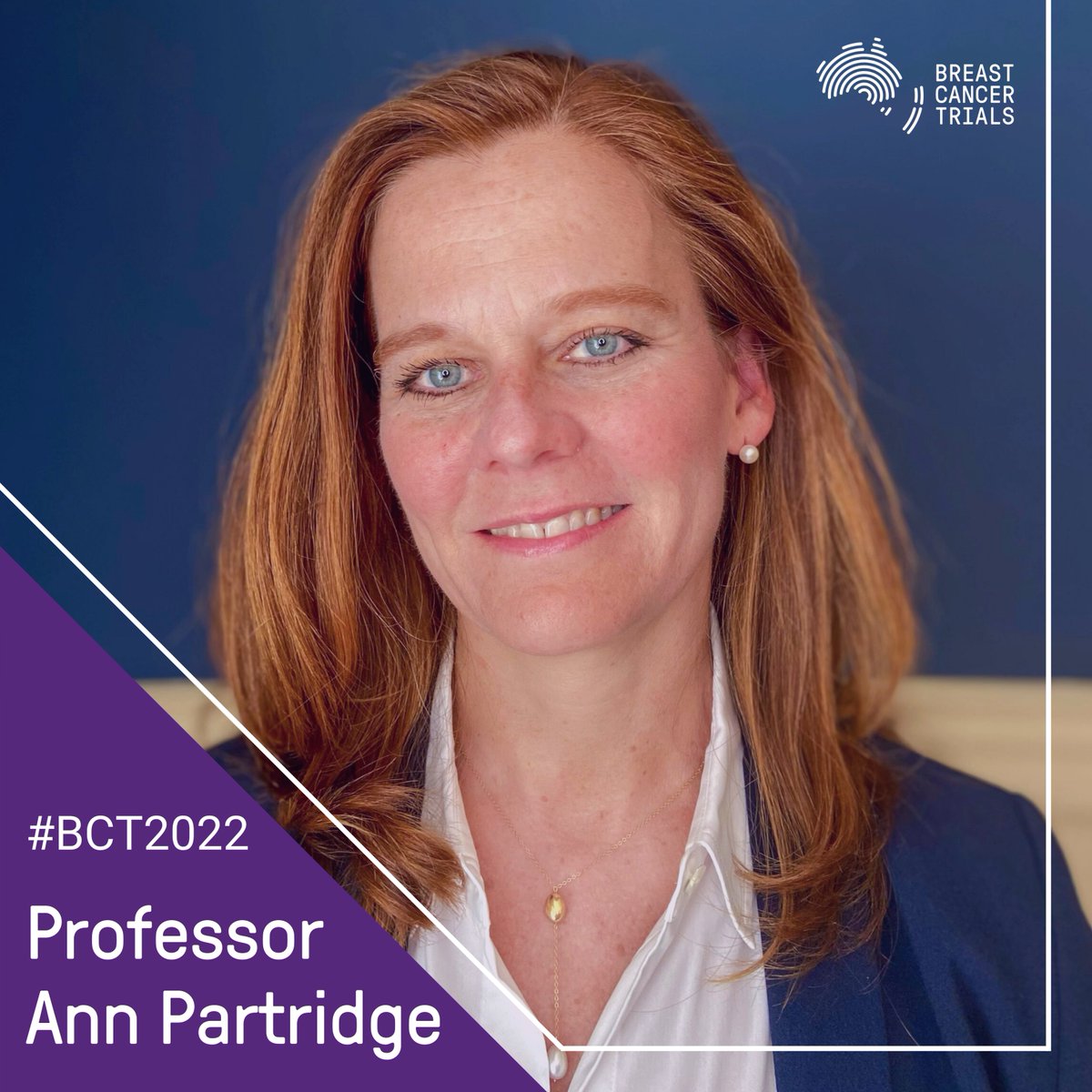 During BCT's 43rd ASM, we recorded interviews with International Guest Speakers on their research. @AnnPartridgeMD is a Professor of Medicine & Vice Chair of Medical Oncology. Click the link below to watch Professor Ann Partridge's video. youtube.com/watch?v=vOoccC…