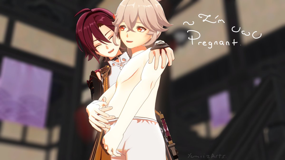 KavsKisses's tweet photo. Fuck You. /j

Have a bad day.
Inspired by my friends amazing drawing.
@DarkEnchantres8 

Render: YumiizArts
Model/Stage CR:
 Kazuha: YumiizArts/Moyonote/Illusion/akemiwhy/manashiku/hoyoverse
Heizou: HoYoverse/ota/ash.k/manashiku
Stage: HoYoVerse
#heizouxkazuha #joke #notsrs https://t.co/E0jFr9owmS