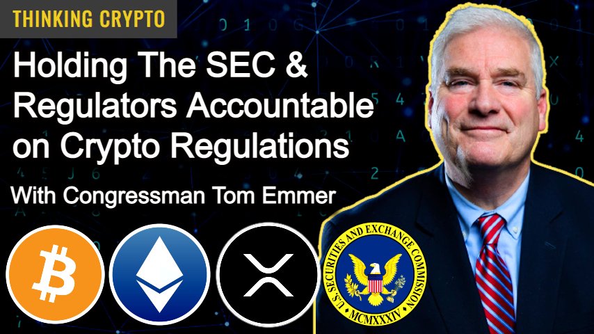My third interview with Congressman Tom Emmer is live! @RepTomEmmer 

WATCH ▶️ youtu.be/7GEv1C-XzTc

Topics
- Current State of US #Crypto Regulations
- #Stablecoin &amp; #CBDCs 
- Congressional Bipartisan support for Crypto
- #TornadoCash 
- #SEC Gary Gensler &amp; Investigations