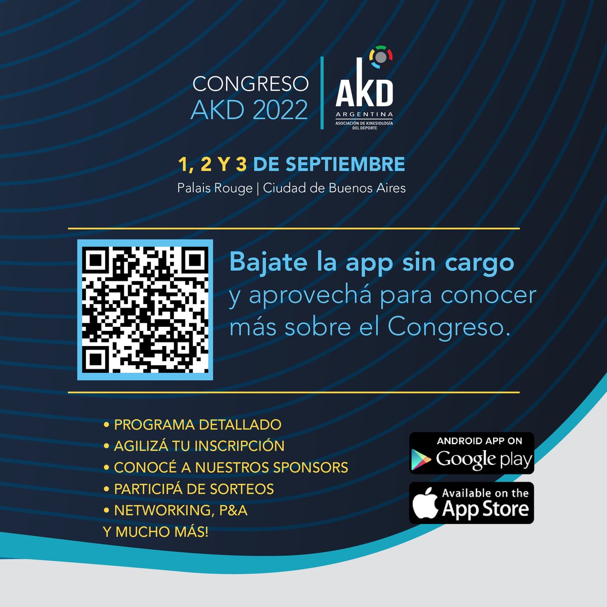🔥 NOVEDAD - CONGRESO AKD 2022

Ya está disponible la APP exclusiva para mejorar tu experiencia en el evento!

🔎 Buscala como "Congreso AKD 2022"

📲 Vas a poder estar informado sobre todos los detalles del Congreso!