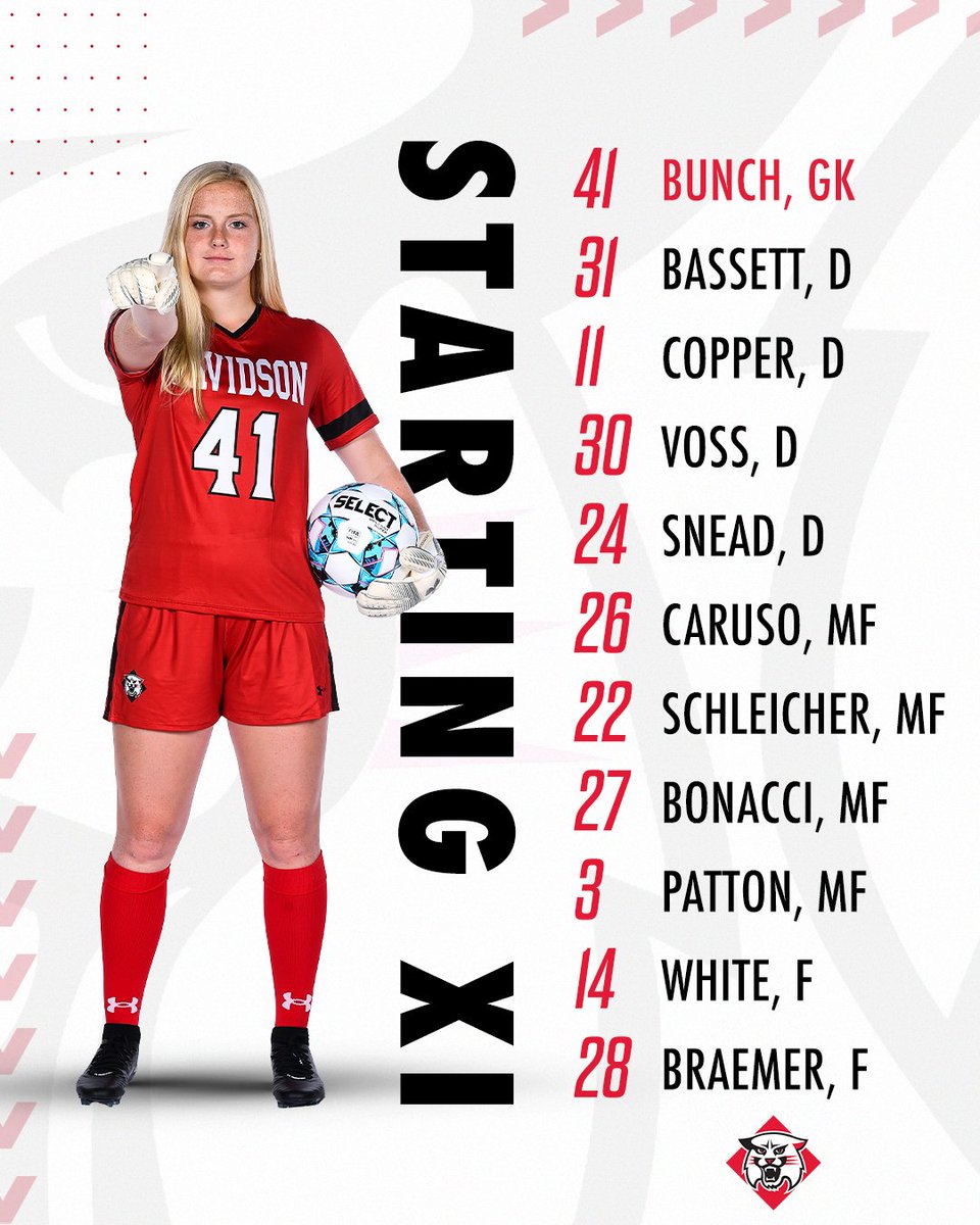 DavidsonWSoc's tweet photo. 𝔽𝕚𝕣𝕤𝕥 𝕘𝕒𝕞𝕖, 𝕗𝕚𝕣𝕤𝕥 𝕝𝕚𝕟𝕖𝕦𝕡 ⤵️ https://t.co/O9JlPtw7At
