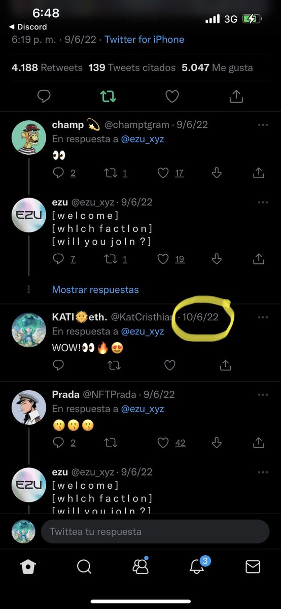 <a href="/ezu_xyz/">ezu</a> Did my day get in?❤️🥹 see this please <a href="/BAYC2745/">voltura.eth</a> <a href="/ezu_xyz/">ezu</a> @kloss_eth Im here supporting since you open the gates and your first tweet guys! Just please see the dates 10th June 2022.