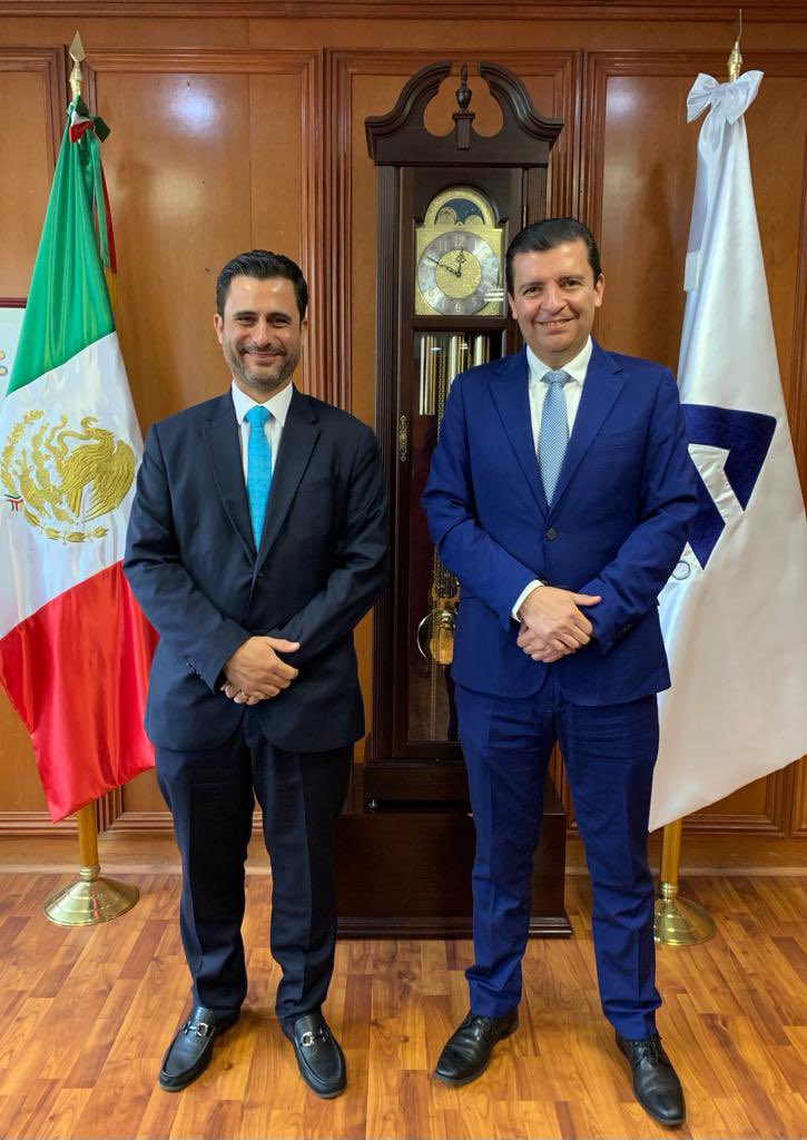 JavierFurlong's tweet photo. Reunión con el Presidente de la Confederación de Cámaras Nacionales de Comercio, Servicios y Turismo, CONCANACO SERVYTUR, Héctor Tejeda Shaar y el Tesorero, Octavio de la Torre Stéffano. 
#fecoval #valuacion #Concanaco #valuadores #inmobiliarios #INFONAVIT https://t.co/Gc84NAqluL