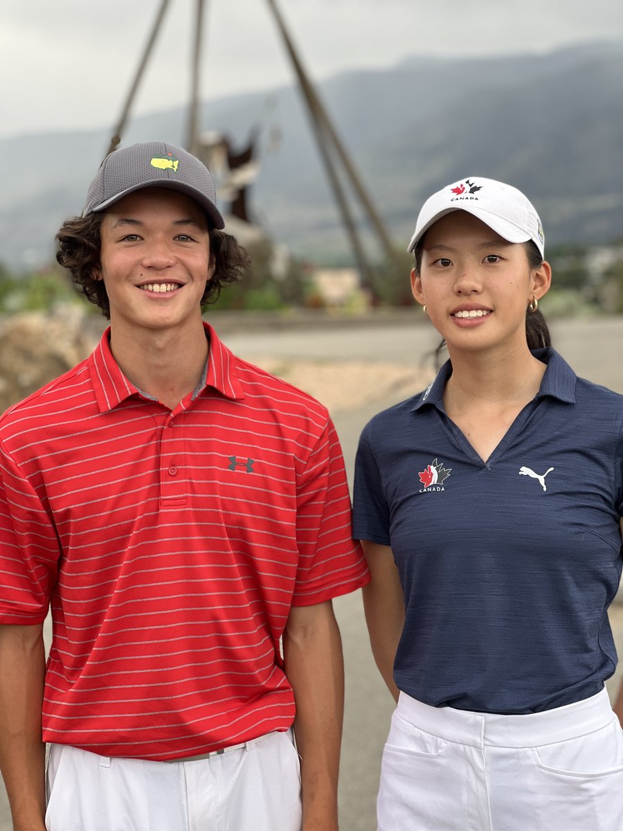 Solid performances today by 2 BC Golf provincial champions as our Junior Girls Champ Luna Lu finished T3 and Boys Junior Champ James Lee was T7 in the <a href="/AJGAGolf/">AJGA</a> Stanford All-Star bit.ly/3QCFIKY