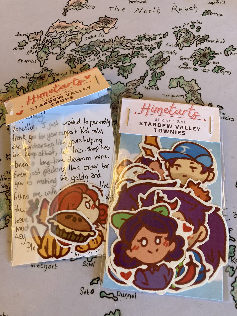 StoryBoyle's tweet photo. They arrived! And they are the cutest stickers ever! @himetarts https://t.co/AAd05VXJYj