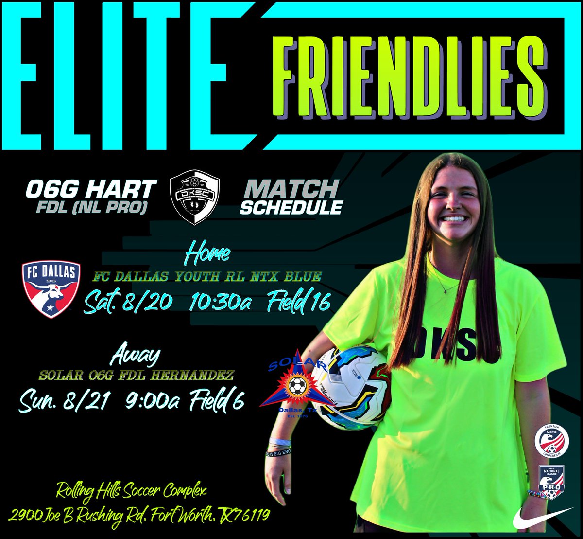 So excited and ready for elite friendlies this weekend with my team!! ⬇️⬇️