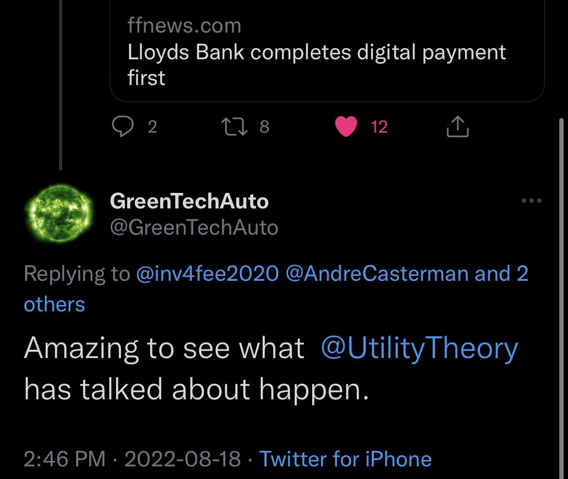 UtilityTheory's tweet photo. Citizens, we are a part of the 4th industrial revolution. #4IR
Things are changing in global trade!
Gradually and Then Suddenly!⏰😉
#XDC #paperlesstrade #eBL #eTR #ePN #ePU #digitalization #Enigio #Surecomp #transformation #trade #dDOCs #DNI #TFD #fintech
@AndreCasterman https://t.co/LJgrlx9XC1